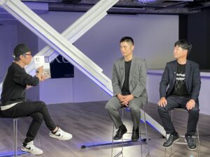 首長マガジン編集長・全力優代表の菅野と元ロンドンブーツ田村淳さん、日本政策金融公庫様