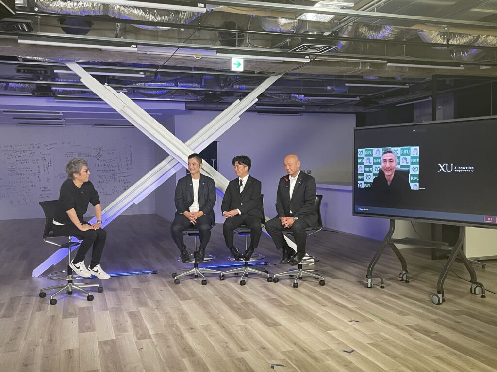 田村淳氏プロデュースの次世代ビジネスメディア「XU（クロスユー）」×『首長マガジン』特集動画の収録を行いました
